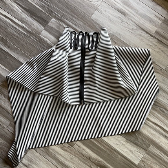 SOHUNG DESIGNS Stripe Zipper Skirt - Picture 7 of 9